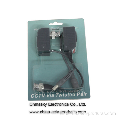 Video Balun con Power Cat5 para cámaras CCTV